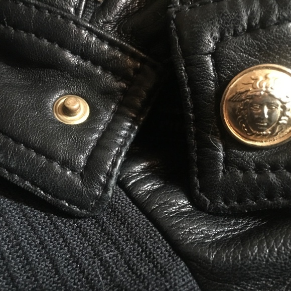 1990 Gianni Versace Cropped Leather Jacket - Picture 7 of 8